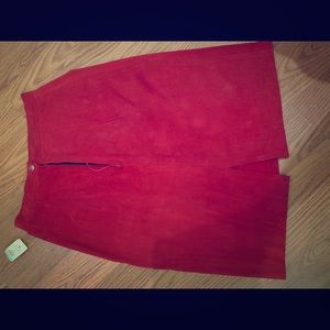 Vintage red sway pencil skirt